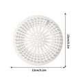 thumbnail image 2 of Sink Drain Hair Catcher Stopper, Bathtub and Shower Drain Strainer Cover, Universal Anti-Clog Mesh Screen for Bathroom and Kitchen Sink(White), 2 of 5