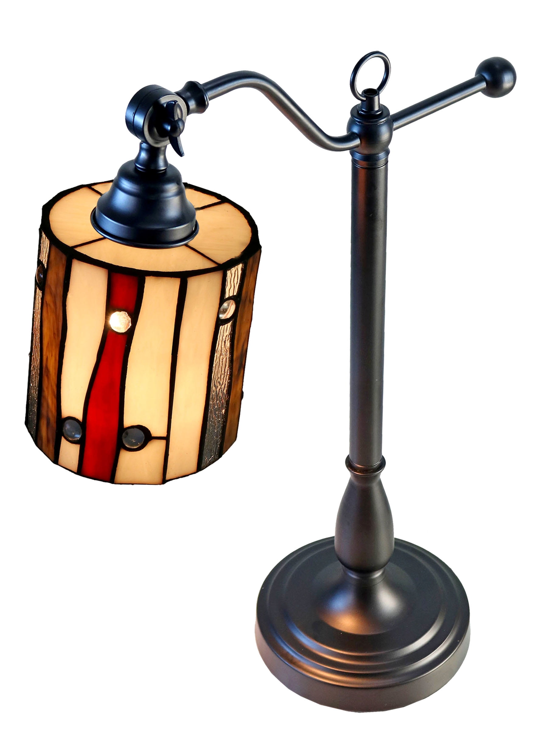 El Anza 24" Tall Handmade Tiffany Desk Lamp