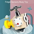 thumbnail image 3 of Wooden Sensory Board, Portable Fidget Sensory Busy Toy Concentration Training Educational  for Preschool Type 1,Type 2,Type 3, 3 of 7