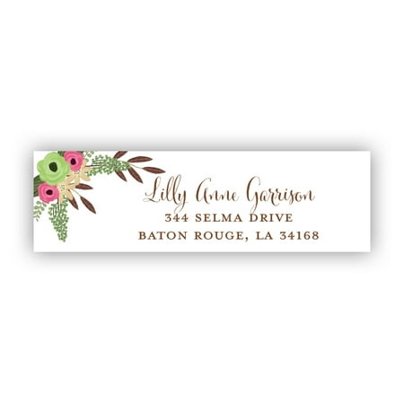 Spring Blooms Personalized Address Label