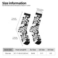 thumbnail image 4 of Goofa Skull and palm leaves Printed Men's Crew Socks, Soft Durable Breathable Moisture-Wicking with Odor Control Cotton socks, 4 of 9