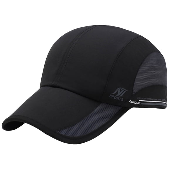 Mens Baseball Caps Stylish Baseball Cap Adjustable Sun Hat For Outdoor Sun Protection Casual Wear Black One Size