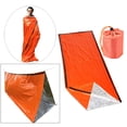 thumbnail image 6 of Axioma Outdoor Thermal Emergency Sleeping Bag Bivy Sack Survival Blanket Gear Hiking Orange, 6 of 10