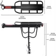 thumbnail image 4 of TIMIFIS Rear Bike Rack Bicycle Cargo Rack Quick Release Adjustable Alloy Bicycle Carrier Capacity Easy to Install Black ummer, 4 of 8
