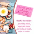 thumbnail image 3 of relayinert Fondant Molds Cartoon Happy Birthday Design Embossed Mould English Letters Chocolate Making Die Household Restaurant Pink 1Set, 3 of 6