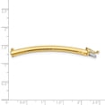 thumbnail image 2 of Diamond2Deal 14K Or Jaune 4 mm Rallonge Oméga Légère pour Collier pour Femmes 2 Pouces, 2 of 4