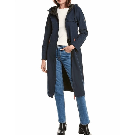 Hunter Crown Longline Belted Velour Bonded Coat Crown Longline Belted, Large