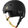 Triple Eight Dual Certified Bicycle/Skate Helmet with EPS Liner (Black Rubber - XS/S)