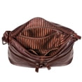 thumbnail image 2 of Jack Georges Voyager Hand-Stained Buffalo Leather Uptown Hobo Bag #7814 (Brown), 2 of 5