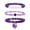 2.Amethyst + Moonstone, variant on Women's healing crystal beaded bracelet, natural amethyst gemstone bracelet, heart-shaped pendant bracelet to relieve anxiety and stress.
