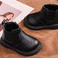 thumbnail image 4 of Baby Boys Girls Walking Shoes Fall Winter Thick Warm Lightweight Comfortable Fashion Infant Oxford Dress Shoe Loafers Brogue Flats for First Steps Walkers, 4 of 6