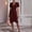 Wine Red, variant on Morttic Women's Elegant Short Sleeve Dress – V-Neck Pleated Detail, Asymmetrical Hem, Solid Color Evening Party Gown Pink,XXL