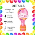 thumbnail image 3 of Fraser Hill Farm 10-Ft. Inflatable It's a Girl Balloon Sign with Lights | Outdoor Blow-Up Festive Decor for Baby Shower Celebration Party with Blower, Stakes, Ropes, and Storage Bag, 3 of 9