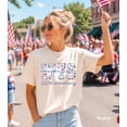 thumbnail image 2 of VibeNest Studio Unisex 1776 Floral America 250th Anniversary Patriotic 4th of July Garment Dyed Graphic T-Shirt, 2 of 9