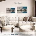 thumbnail image 4 of Elephant Stock Detroit Skyline Reflection Wall Art - Horizontal Canvas Wall Art - Living Room Wall Decor - Places Canvas - Teal And White Decor - 36" x 24", 4 of 8