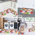 thumbnail image 5 of Pioneer Flower Floral Print Pattern Anti Fatigue Kitchen Rugs Set Of 2, Non Slip Washable Decorative Floor Mats for Kitchen Sink Laundry, 17"x30" and 17"x47", 5 of 6