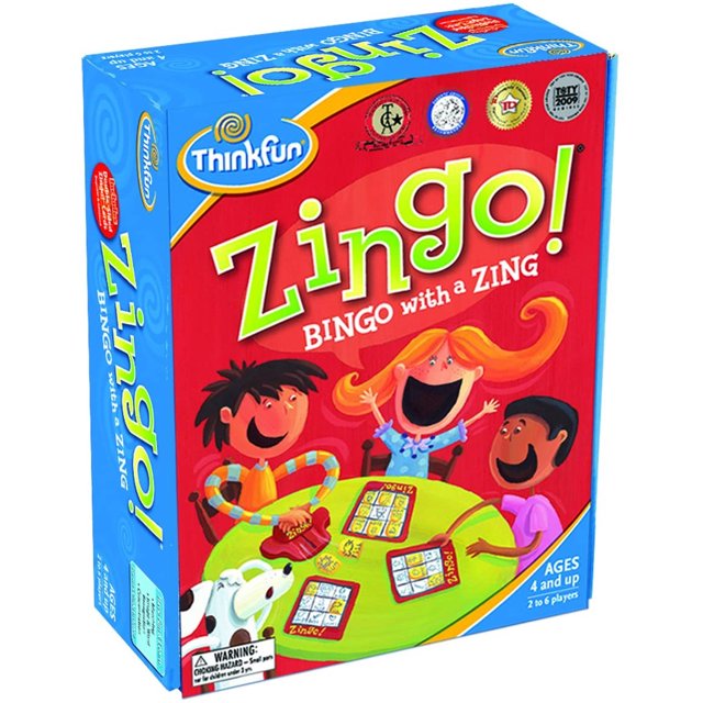 ThinkFun Zingo Bingo Juego preescolar ganador del premio para pre-lectores y lectores temp ThinkFun Think Fun