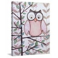 thumbnail image 2 of Marmont Hill "1 Pink Owl" by Reesa Qualia Painting Print on Wrapped Canvas, 2 of 5