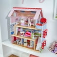 thumbnail image 4 of KidKraft Chelsea Doll Cottage Wooden Dollhouse with 16 Accessories, for 5-Inch Dolls, 4 of 9