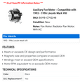 thumbnail image 2 of Auxiliary Fan Motor - Compatible with 1993 - 1996 Lincoln Mark VIII 1994 1995, 2 of 2