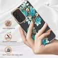 thumbnail image 6 of SaniMore for Samsung Galaxy A33 5G Case, Flexible TPU Magnetic Cover Support Wireless Charging Slim Flower Grass Pattern Shockproof Protective Shell for Ladies Women Girls, Green Flowers, 6 of 9