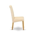 thumbnail image 5 of Pemberly Row 42"H Traditional Wood/Fabric Dining Chair in Oak/Beige (Set of 2), 5 of 6