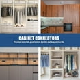 thumbnail image 2 of IFANLANDOR 30 Sets Furniture Accessory Silver Fixing DIY Enthusiasts Wardrobe Assembly, 2 of 8