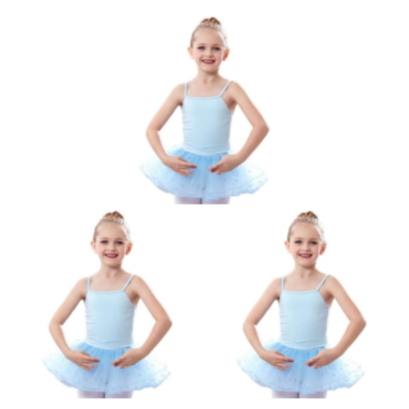 Minnieouse Chica Ballet Correa Traje Niños Danza Entrenamiento Práctica Rendimiento Body Ropa Ropa Regalo de cumpleaños Azul 140 cm Type1 NO1