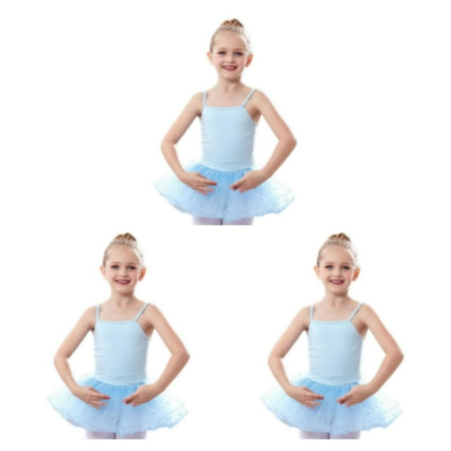 Minnieouse Traje de Ballet de Color sólido de diseño Simple para niña, traje de entrenamiento de baile para niños, ropa, regalo de Type1 NO1