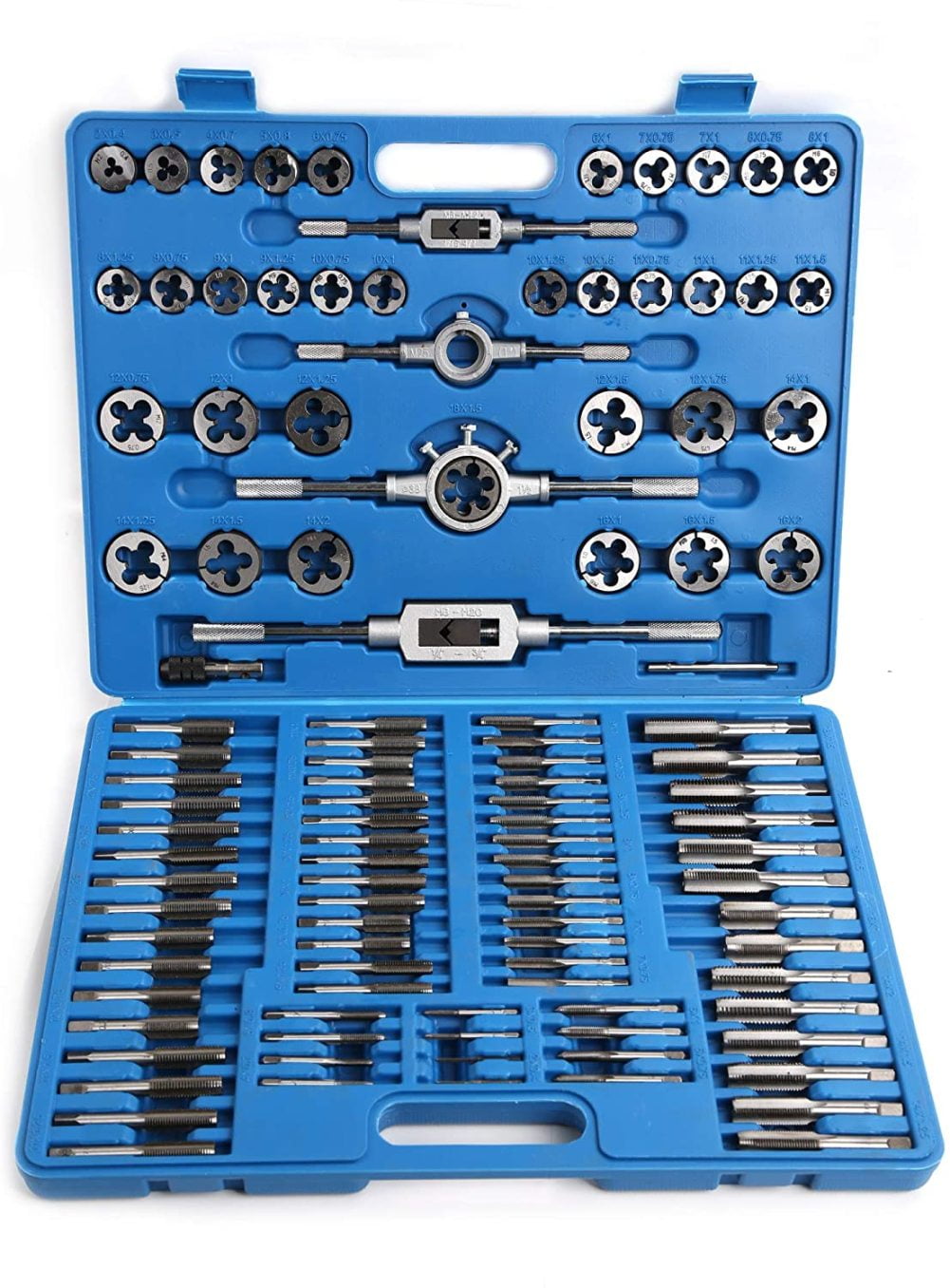 110x Tap and Die Combination Set Cutter Kit Tungsten Steel Metric Tool with Case 