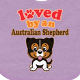 thumbnail image 4 of Inktastic Australian Shepherd Dog Cute Boys or Girls Baby Bib, 4 of 4