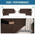 thumbnail image 4 of CJC L-Shaped Sofa Cover Reversible Sofa Slipcovers Sectional Couch Cover Chaise Lounge Slip Cover Furniture Protector for Pets Kids (Brown, L), 4 of 9