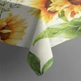 thumbnail image 3 of Vintage Rectangle Tablecloth 60x84 Inch, SunFlowers Boho Water Resistant Vinyl Washable Seasonal Table Cover for Thanksgiving Christmas Holiday Party Picnic Dinner Decor, 3 of 5