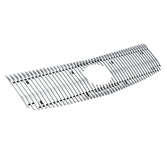 APS Compatible with Cadillac Escalade 2002-2006 EXT ESV with Logo Show Main Upper Stainless Steel SS Chrome 8x6 Vertical Billet Front Grill Grille Insert A65770V