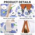 thumbnail image 4 of Bolso de lona Ayieyill para mujer Purple Flower, 4 of 6