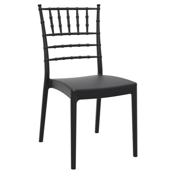 Compamia Josephine Patio Dining Chair in Black