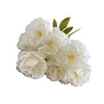 thumbnail image 2 of Miyuadkai Milky White Artificial Peony Silk Flowers, 7-Headed Bouquet for Wedding Home Decor Centerpieces, Faux Floral Arrangement for Vase Table, Long-Lasting, 2 of 9