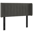 thumbnail image 2 of vidaXL Headboard with Ears Dark Gray 40.6"x6.3"x30.7"/34.6" Velvet, 2 of 38