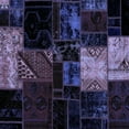 thumbnail image 1 of Ahgly Company Indoor Square Patchwork Blue Transitional Area Rugs, 8' Square, 1 of 4