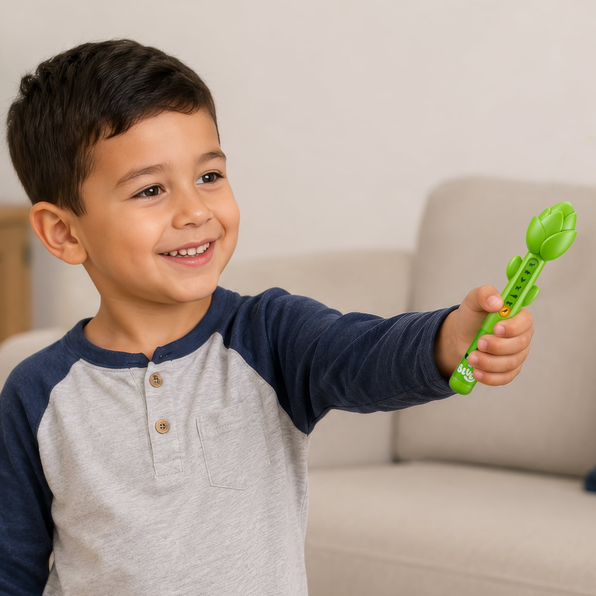 Bluey Magical Asparagus Wand with Animal Sounds and Interactive Fun, Children Ages 18 Months and Up