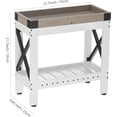 thumbnail image 2 of ZEXVIDA Narrow Side Table, End Table,Sofa Side Table, End Table Nightstand for Bedroom, Living Room, Small Spaces,White, 2 of 5