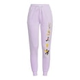 thumbnail image 5 of Looney Tunes Juniors' Floral Character Stack Joggers, 5 of 5