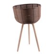thumbnail image 2 of Plant Basket with Stand Decorative Flowerpot Modern Rattan Basket Flower Pot for L, 2 of 9