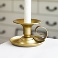 thumbnail image 4 of Juego de velas perfumadas con leche sin recipientes, vela enorme de 3 pulgadas, candelabro de metal pintado, taza de té, vela de mano vintage, mechas de vela pequeñas, aroma a limoncillo, larga, 4 of 4