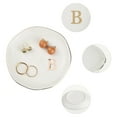 thumbnail image 3 of REGALWOVEN Ceramic Jewelry Tray, Girls' Decorative Trinket Ring Dish for Organizing Earrings Necklaces Bracelets Watch Keys White B, 3 of 7