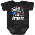 thumbnail image 3 of Inktastic Proud Granddaughter of a Veteran Veterans Day Girls Baby Bodysuit, 3 of 5