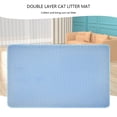 thumbnail image 4 of Alfombrilla para arena para gatos, para atrapar arena para gatos, alfombrilla para gatos, suministros para limpieza de mascotas (azul) Ndcxsfigh Libre de BPA, 4 of 5