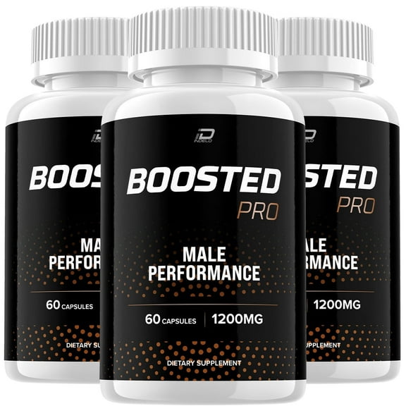 (3 Pack) Boosted Pro for Men Capsules, Boosted Pro Pills, Boosted Pro Advanced Formula, Boosted Pro Dietary Supplement, Boosted Pro All Natural Support Formula Reviews (180 Capsules)