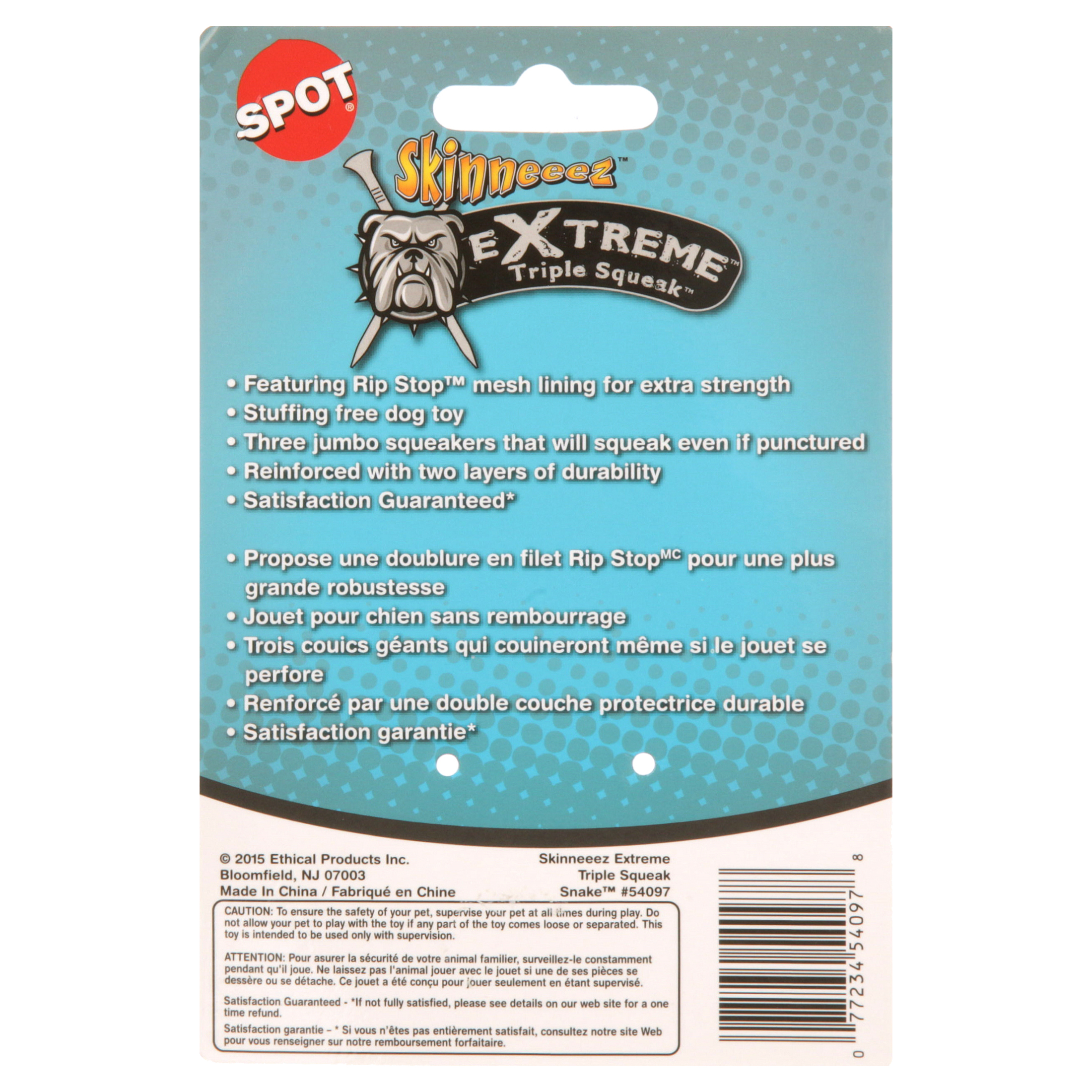 Spot Skinneeez Extreme Hundespielzeug (2er Pack) – 63,5 Cm Krokodil, Füllungsfrei, Mit 3 Quietschern