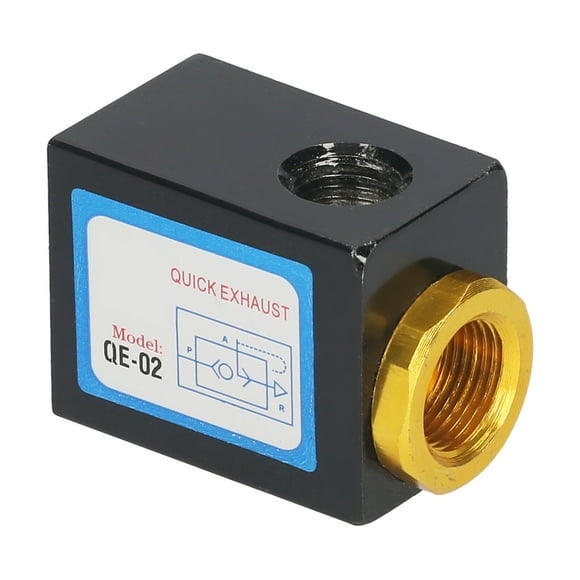 1/4-inch Quick Exhaust Valve One Way Pneumatic Air Control Valve Aluminum Alloy